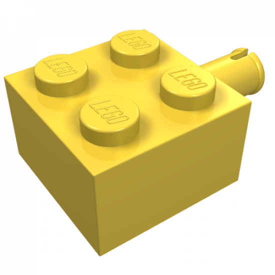 Brick, Modified 2 x 2 with Pin and No Axle Hole