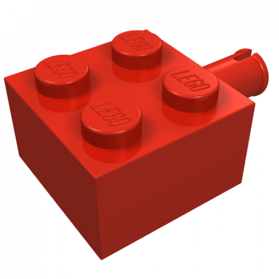 Brick, Modified 2 x 2 with Pin and No Axle Hole