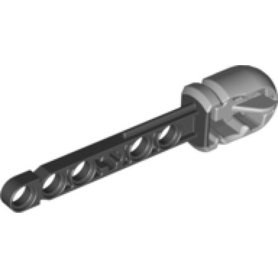 Projectile Launcher Arrow, Liftarm Shaft with Hollow Light Bluish Gray Rubber End