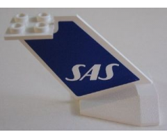 Tail Wedge with SAS Logo Pattern on Both Sides (Stickers) - Set 4032-2
