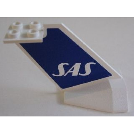 Tail Wedge with SAS Logo Pattern on Both Sides (Stickers) - Set 4032-2