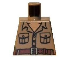 Torso Open Collar, 2 Pockets and Belt Pattern (Rene Belloq)
