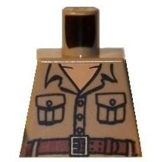 Torso Open Collar, 2 Pockets and Belt Pattern (Rene Belloq)