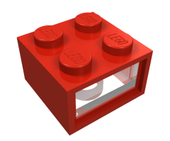 Electric, Light Brick 4.5V 2 x 2 with 2 Plug Holes, Trans-Clear Smooth Lens