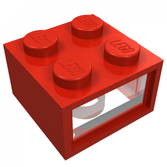 Electric, Light Brick 4.5V 2 x 2 with 2 Plug Holes, Trans-Clear Smooth Lens