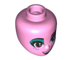 Mini Doll, Head Friends with Left Eye Turquoise, Right Eye Pink, Freckles and Cheerful Pattern (Sweet Mayhem)