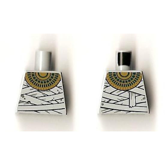 Torso Pharaoh's Quest Bandage Wrapping and Gold Necklace Pattern (Mummy Warrior)