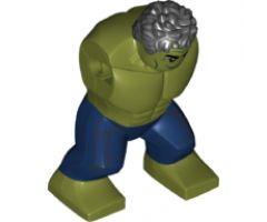 Body Giant, Hulk with Messy Hair and Dark Blue Pants Pattern