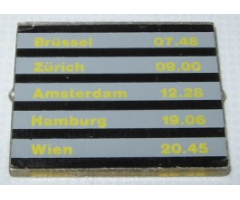 Glass for Window 1 x 4 x 3 with Train Schedule Pattern on Both Sides (Stickers) - Sets 4554 / 4558