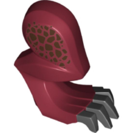 Animal, Body Part Dragon Leg (LotR) Right with Black Claws and Dark Brown Scales Pattern