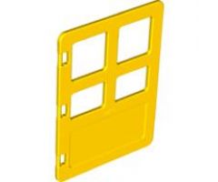 Duplo, Building Door / Window Pane 1 x 4 x 4 with Four Panes Diffrent Sizes