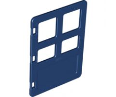 Duplo, Building Door / Window Pane 1 x 4 x 4 with Four Panes Diffrent Sizes