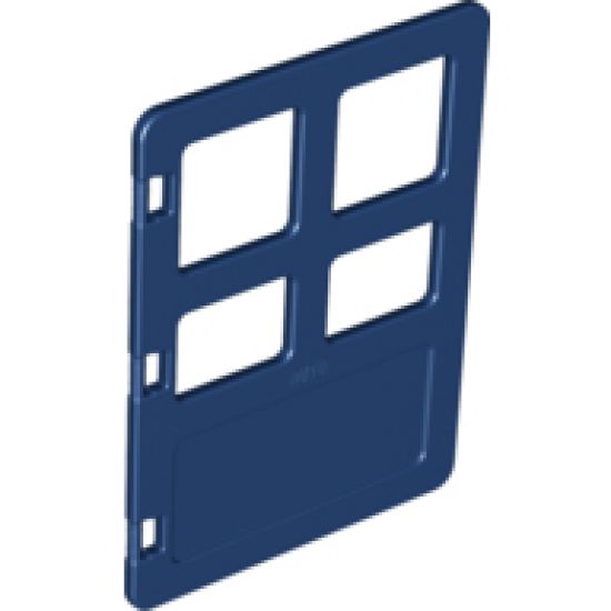 Duplo, Building Door / Window Pane 1 x 4 x 4 with Four Panes Diffrent Sizes
