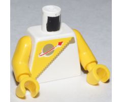Torso Space Futuron Yellow Pattern, Gold Zipper and Classic Logo / Yellow Arms / Yellow Hands