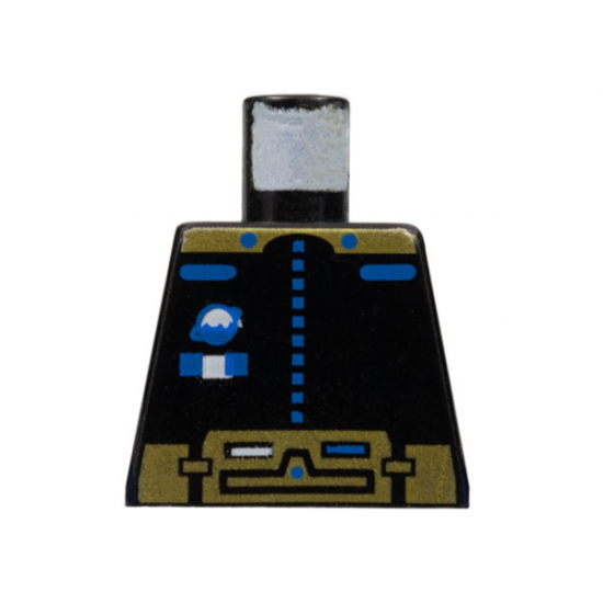 Torso Space Ice Planet Gold Pattern