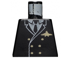 Torso Airplane Pilot, Suit Double Breasted, Tie, Gold Buttons and Logo Pin Pattern