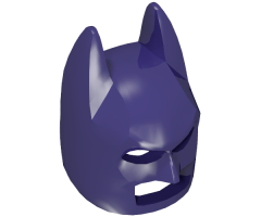 Minifigure, Headgear Mask Batman Cowl (Angular Ears, Pronounced Brow)