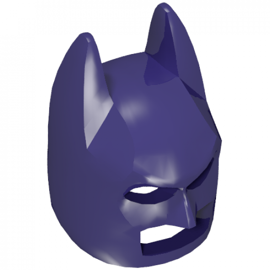 Minifigure, Headgear Mask Batman Cowl (Angular Ears, Pronounced Brow)