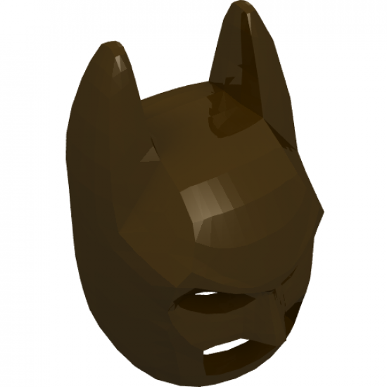 Minifigure, Headgear Mask Batman Cowl (Angular Ears, Pronounced Brow)
