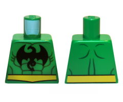 Torso Muscles Outline with Dragon Pattern (Iron Fist)
