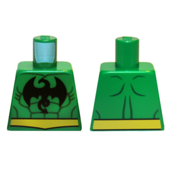 Torso Muscles Outline with Dragon Pattern (Iron Fist)