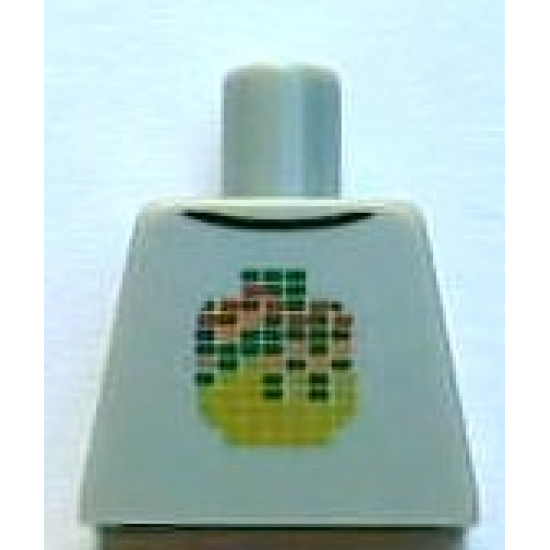 Torso Stylized Digital Minifigure Head Pattern