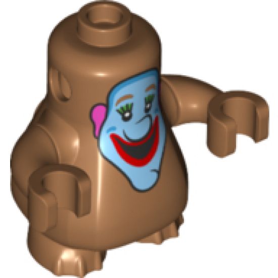 Body, Nexo Knights Scurrier with Medium Nougat Arms with Clown Face Pattern (The Beatles Jeremy Hillary Boob)