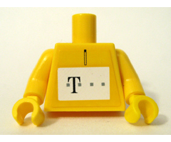 Torso German Telekom Yellow Pattern (Stickers) / Yellow Arms / Yellow Hands