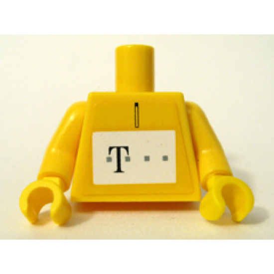 Torso German Telekom Yellow Pattern (Stickers) / Yellow Arms / Yellow Hands