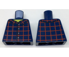 Torso Plaid Button Shirt Front and Back Pattern