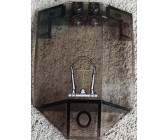 Windscreen 8 x 6 x 2 Curved with Target Head-Up Display (HUD) Pattern #1 (Sticker) - Set 7477