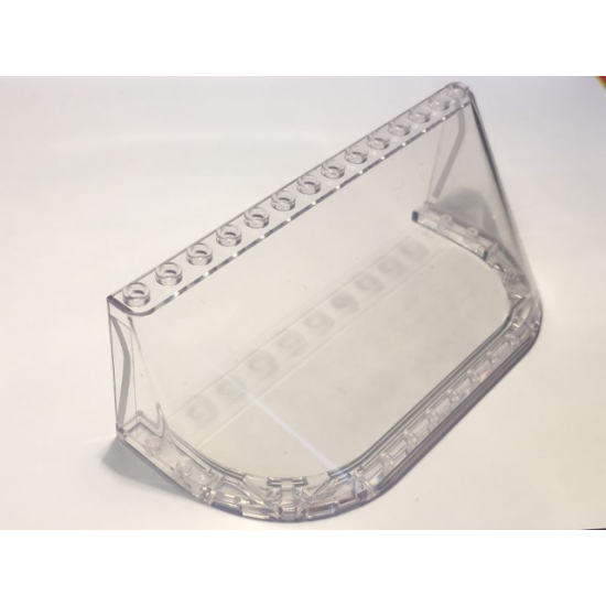 Windscreen 6 x 14 x 4 with Light Bluish Gray Window Frame Pattern on Both Sides (Stickers) - Set 10274