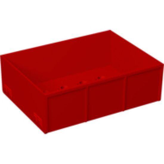 Duplo, Vehicle Trailer Bed with 2 x 4 Studs and 4 Sides