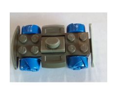 Vehicle, Base 4 x 6 Racer Base with Blue Wheels and Light Gray Bumper
