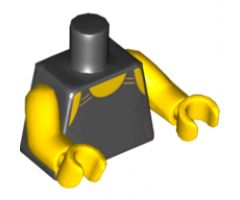 Torso Female Swimsuit Pattern / Yellow Arms / Yellow Hands