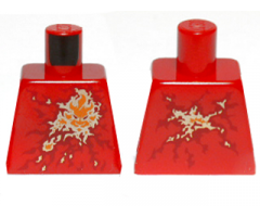 Torso Ninjago Fire Energy Pattern (NRG Kai)