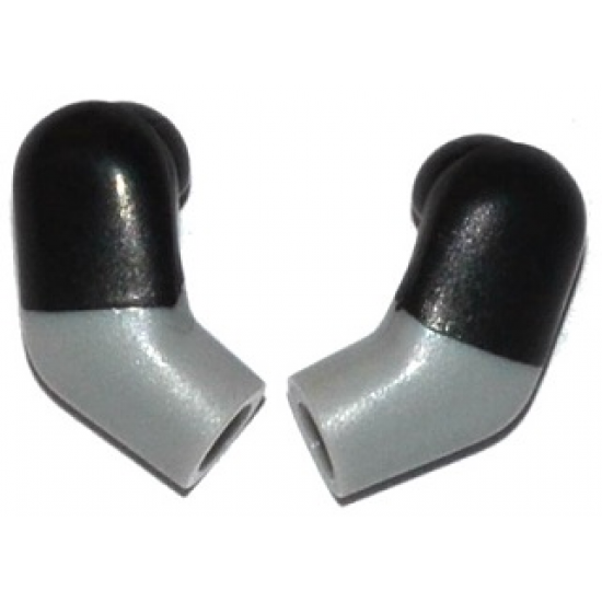 Arm, (Matching Left and Right) Pair with Black Short Sleeves Pattern