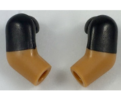 Arm, (Matching Left and Right) Pair with Black Short Sleeves Pattern