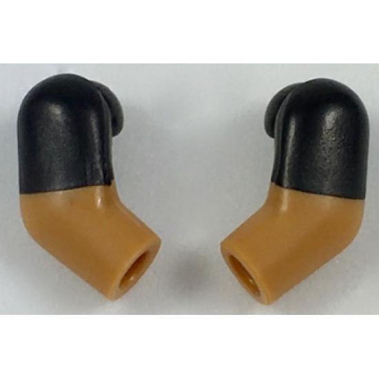 Arm, (Matching Left and Right) Pair with Black Short Sleeves Pattern