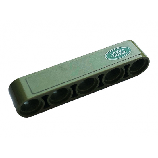 Technic, Liftarm 1 x 5 Thick with Land Rover Logo Pattern Model Left Side (Sticker) - Set 42110