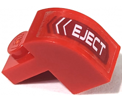 Slope, Curved 2 x 1 x 1 1/3 with Recessed Stud with 'EJECT' left Pattern (Sticker) - Set 7701