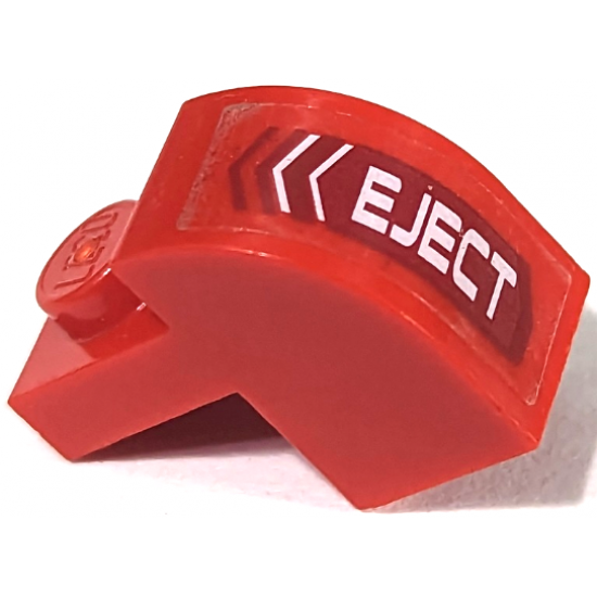 Slope, Curved 2 x 1 x 1 1/3 with Recessed Stud with 'EJECT' left Pattern (Sticker) - Set 7701