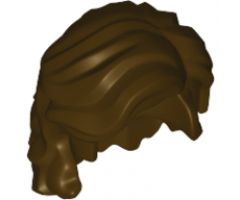 Minifigure, Hair Mid-Length Wavy with Center Part and Sidelocks