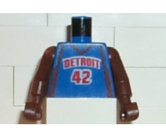 Torso NBA Detroit Pistons #42 Pattern / Brown NBA Arms