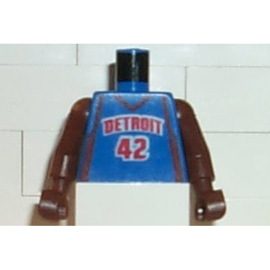 Torso NBA Detroit Pistons #42 Pattern / Brown NBA Arms