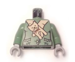 Torso Harry Potter Professor Snape Boggart Pattern / Sand Green Arms / Light Bluish Gray Hands