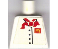 Torso Chef with 4 Buttons, Short Red Neckerchief, McDonald's Logo Pattern (Sticker)