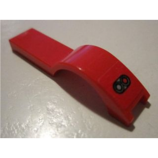Vehicle, Mudguard 1 x 4 1/2 with Taillights Pattern Model Right Side (Sticker) - Set 8495