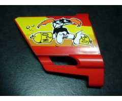 Technic, Panel Fairing #23 Large Short, Small Hole, Side B with Nitro Mascot and N2O Bottles Pattern (Sticker) - Set 8146