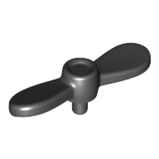 Minifigure, Headgear Accessory Propeller 2 Blade Twisted Tiny with Pin Attachment